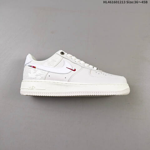 Nike Air Force 1 07 Low Off White Red Multicolor EU 36-45 Sneaker - Unisex (BS-62711)