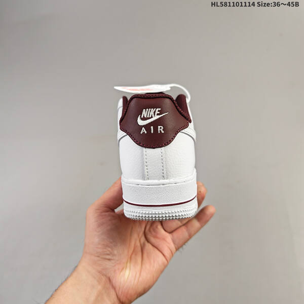 Nike Air Force 1 07 white dark red EU 36-45 sneaker