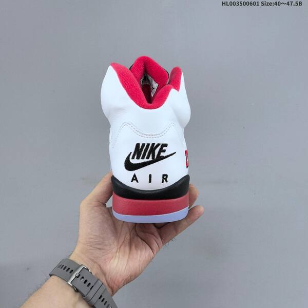Jordan Air Jordan 5 Retro white/red/black 40~47.5 basketball