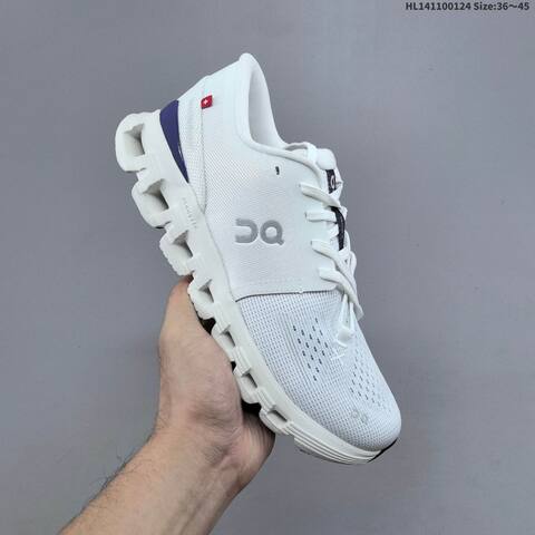On Cloud X 4 Pale Yellow White Orange EU 36-45 Running Shoe Running Sneakers - Unisex (BS-69700)