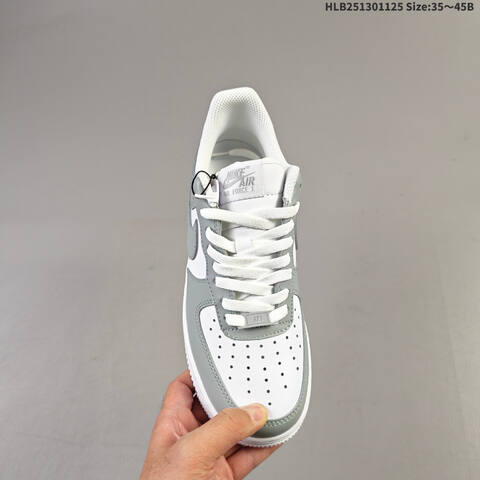Nike Air Force 1 07 White Light Grey EU 35 45 Sneaker EU 35-45 - Unisex (BS-63072)