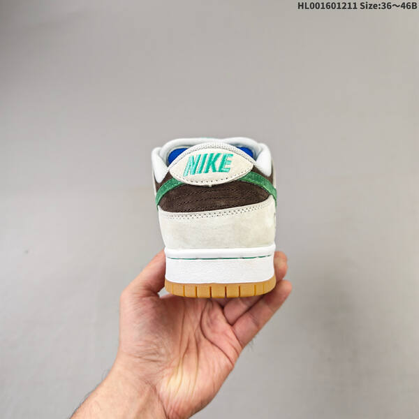 Nike SB Dunk Low Pro white brown green EU 36-46 skate shoe