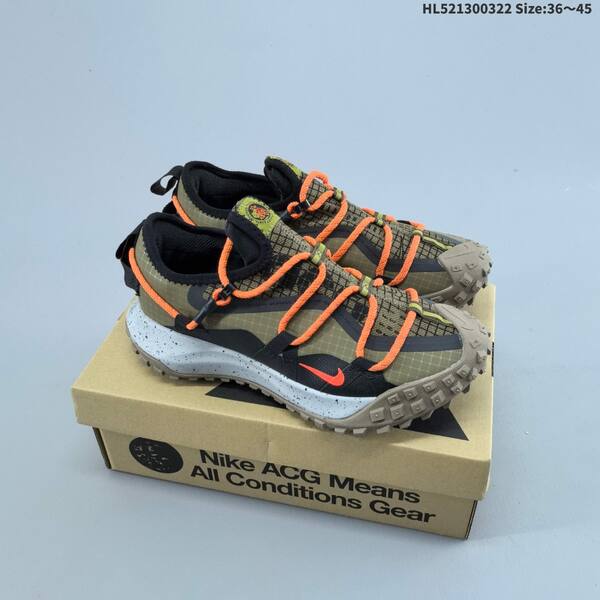 Nike ACG Mountain Fly Low GTX SE white grey black orange olive EU 36-45 trail shoe