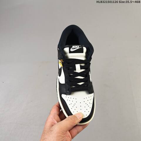 Nike Dunk Low Black White Sail EU 35 5-46 Skate Shoe - Unisex (BS-63037)