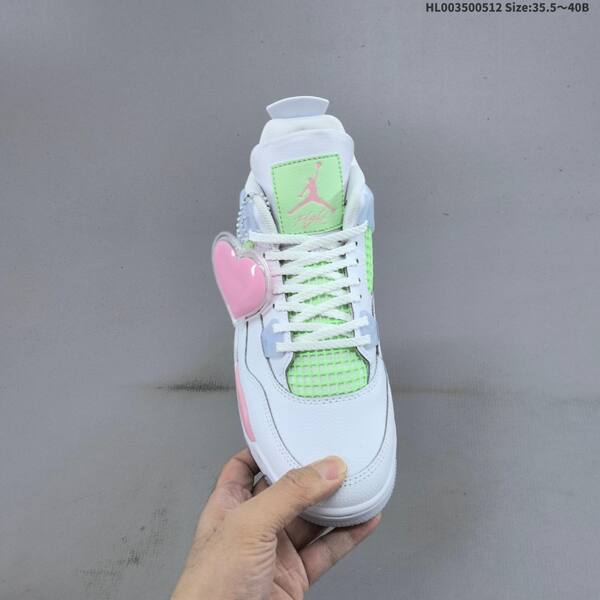 Jordan Air Jordan 4 Retro "Valentine's Day" White/Pink/Volt Green EU 35.5-40 basketball