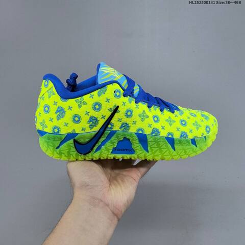 Nike ZoomX HF2794-015 Neon Yellow Blue Green Black EU 38-46 Basketball Shoe - Unisex (BS-61630)