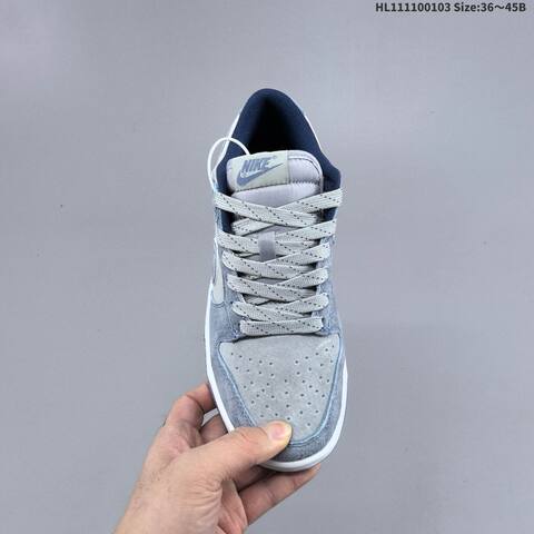 Nike SB Zoom Dunk Low Light Grey Blue Navy White EU 36-45 Skate Shoe - Unisex (BS-62255)