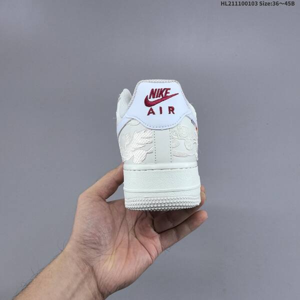 Nike Air Force 1 07 off white white burgundy silver EU 36 45 sneaker EU 36-45