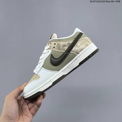Nike SB Dunk Low CNY Pegasus Pack White Khaki Olive Dark Brown EU 36-45 Skate Shoe - Unisex (BS-62443)