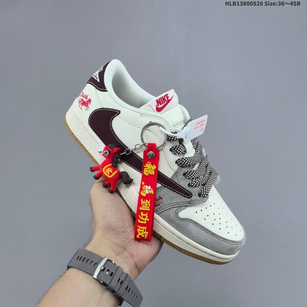 Nike Air Jordan 1 Low cream / gray / navy / burgundy EU 36-45 lifestyle