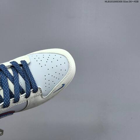 Nike Dunk Low Off White Blue Red EU 36-45 Skate Shoe - Unisex (BS-61428)
