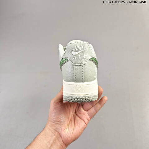 Nike Air Force 1 07 Low Light Grey Off White EU 36-45 Sneaker - Unisex (BS-63107)