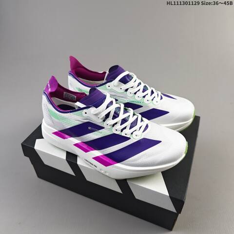 Adidas Adizero Adios Pro 4 White Purple Magenta Mint Green EU 36-45 Running Shoe - Unisex (BS-65403)