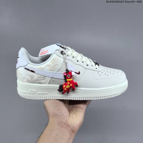 Nike Air Force 1 07 Low Off White Sail Burgundy EU 36-45 Sneaker - Unisex (BS-62175)