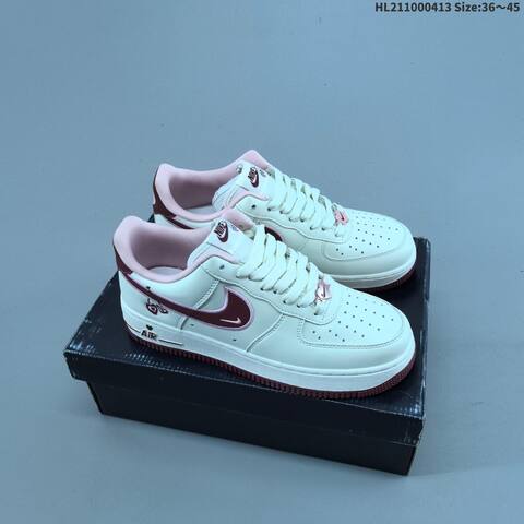 Nike Air Force 1 07 Off White Red EU 36-45 Sneaker - Unisex (BS-60781)
