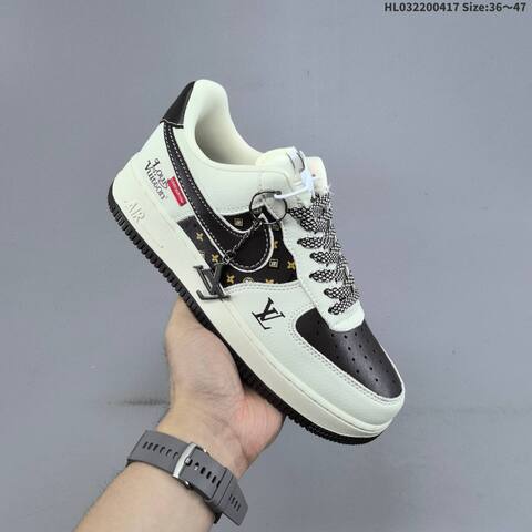 Nike Air Force 1 07 LV8 Light Grey Off White Black Silver EU 36-47 Sneaker - Unisex (BS-60688)