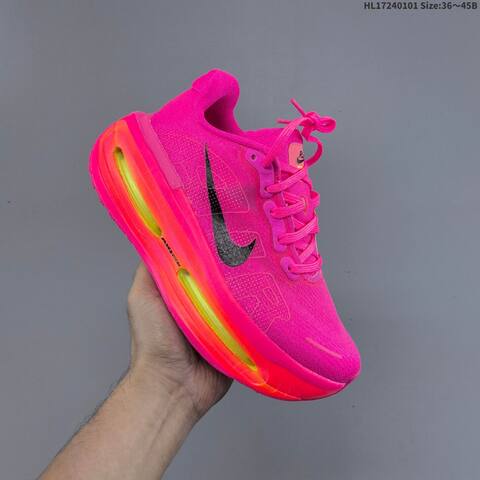 Nike VOMERO PREMIUM ReactX Air Zoom Hyper Pink Black Neon Yellow EU 36-45 Running Shoe - Unisex (BS-62273)