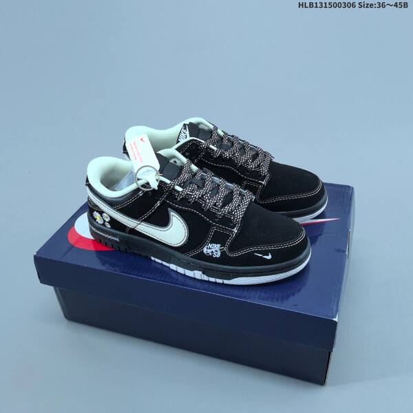 Nike SB Dunk Low black red white maroon EU 36-45 skate shoe