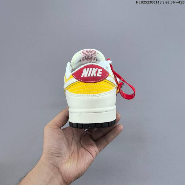 Nike Dunk Low off white red yellow black EU 36-45 skate shoe