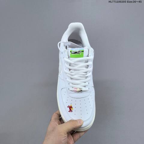 Nike Air Force 1 07 Low Join Forces IQ1143 100 White Sail Green Red Pink EU 36-45 Sneaker - Unisex (BS-61523)