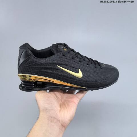 Nike Shox Z HQ7540-001 Black Gold EU 36-46 Running Shoe - Unisex (BS-61990)