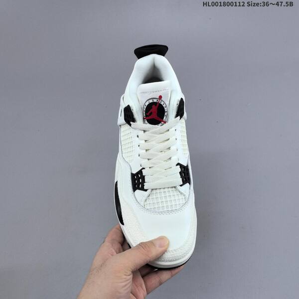 Jordan Air Jordan 4 Retro white/black/red 36~47.5 basketball