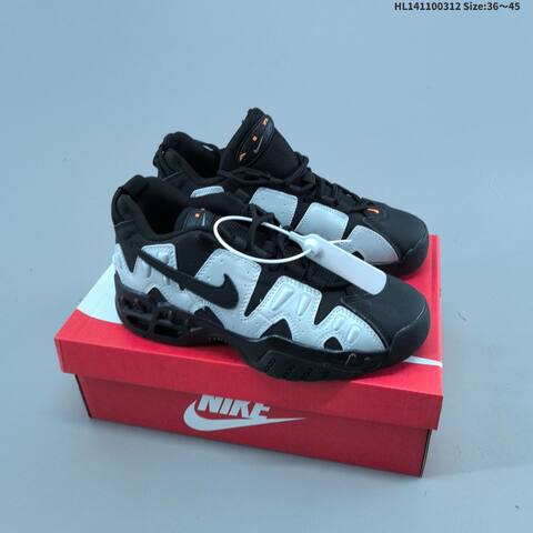 Nike Air More Uptempo Low Black Red Navy White EU 36-45 Basketball Shoe - Unisex (BS-61350)