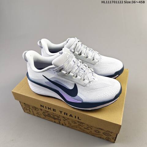Nike ReactX Pegasus Trail 6 White Navy Purple Blue EU 36-45 Trail Shoe - Unisex (BS-63252)