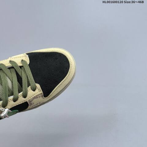 Nike SB Dunk Low Khaki Black Dark Green Gum Brown EU 36-46 Skate Shoe - Unisex (BS-61870)