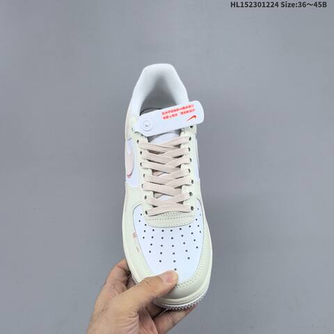 Nike Air Force 1 Low 07 Light Beige White Light Pink EU 36-45 Sneaker - Unisex (BS-62481)