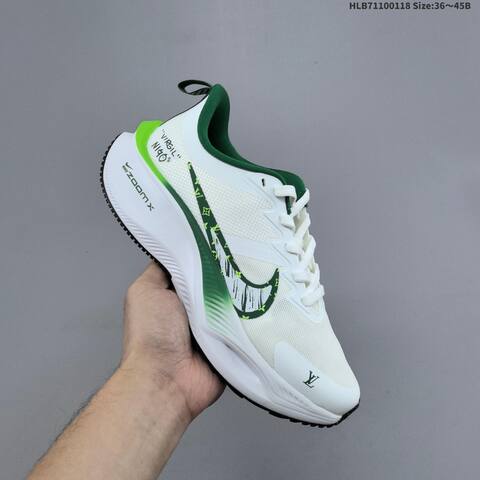 Nike Pegasus Plus ZoomX White Dark Green Neon Green Black EU 36-45 Running Shoe - Unisex (BS-61928)