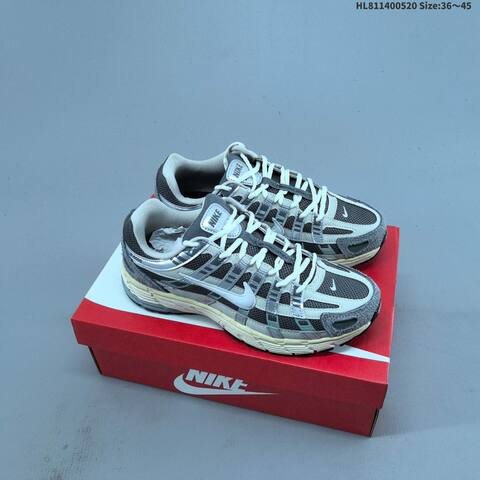 Nike P-6000 Black White Dark Grey EU 36-45 Running Shoe - Unisex (BS-60240)