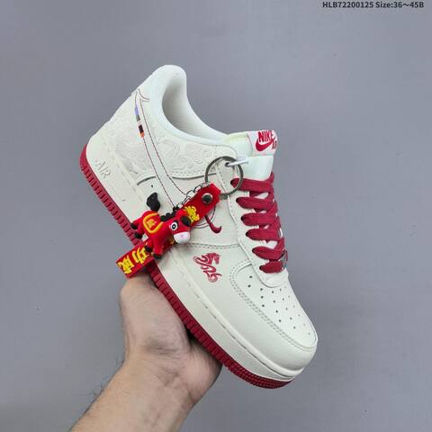 Nike Air Force 1 07 Low Off White Red EU 36-45 Sneaker - Unisex (BS-61771)