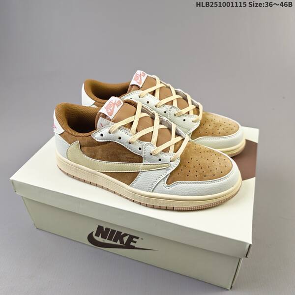 Nike Air Jordan 1 Low pink/white/cream 36~46 casual