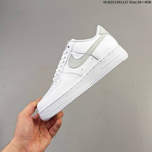 Nike Air Force 1 07 white light grey gold EU 36-45 sneaker