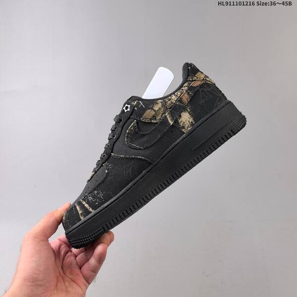 Nike Air Force 1 07 black brown tan olive green white EU 36-45 sneaker