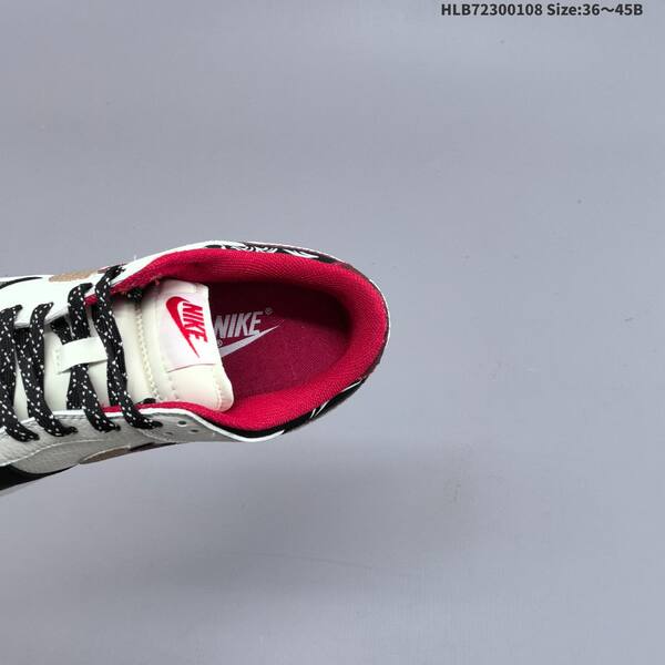 Nike Dunk Low white black red gold EU 36-45 skate shoe