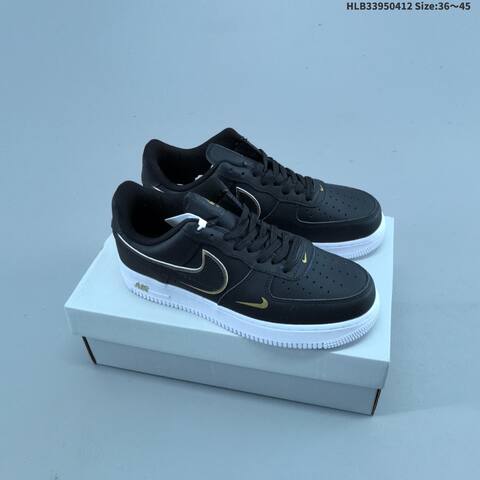 Nike Air Force 1 07 Grey Black White Gum EU 36-45 Sneaker - Unisex (BS-60800)