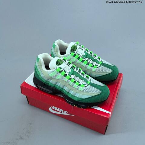 Nike Air Max 95 Black Yellow Silver Neon Green EU 40-46 Running Shoe - Men's (BS-60355)
