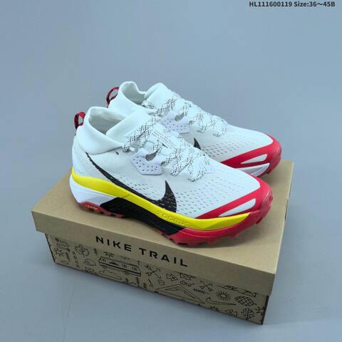 Nike ACG Zegama Trail 6 White Black Yellow Red EU 36-45 Trail Shoe - Unisex (BS-61897)
