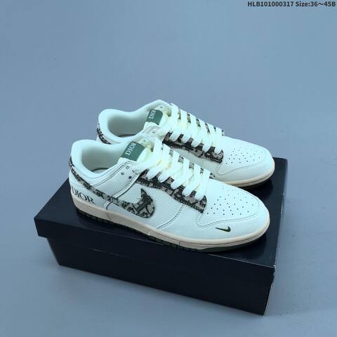 Nike Dunk SB Low Off White Dark Grey Red EU 36-45 Skate Shoe - Unisex (BS-61286)