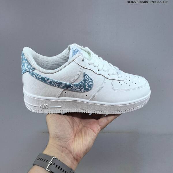 Nike Air Force 1 07 white black blue EU 36-45 sneaker