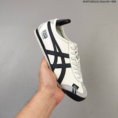 Onitsuka Tiger Mexico 66 Cream White Black Grey EU 36-45 Sneaker Casual Sneakers - Unisex (BS-69166)
