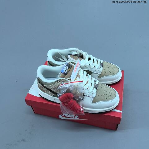 Nike Dunk Low White Light Grey Mint Beige Black Red Orange Blue EU 36-45 Skate Shoe - Unisex (BS-60501)