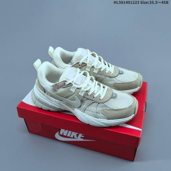 Nike V2K Run burgundy silver white brown EU 35 5-45 running shoe