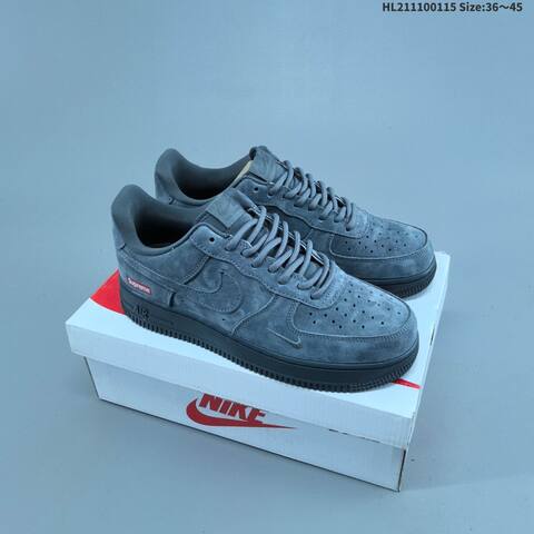 Nike Air Force 1 07 Supreme Olive Green Dark Purple EU 36-45 Sneaker - Unisex (BS-61973)