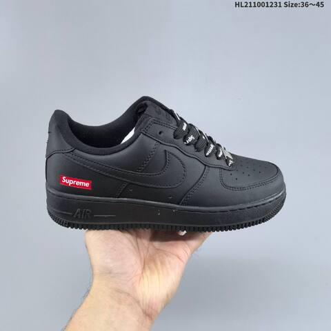 Nike Air Force 1 07 Supreme White Black Red EU 36-45 Sneaker - Unisex (BS-62284)