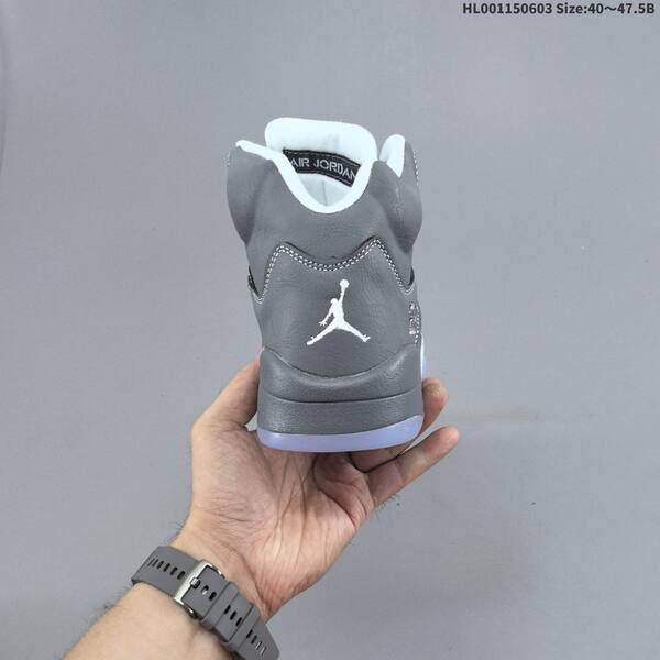 Jordan Air Jordan 5 Retro Wolf Grey / grey / white 40~47.5 basketball