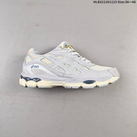 ASICS GEL-NYC Cream Grey Blue EU 36-46 Running Shoe Running Sneakers - Unisex (BS-69241)