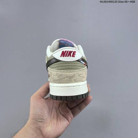 Nike SB Dunk Low CNY Pegasus Pack White Khaki Olive Dark Brown EU 36-46 Skate Shoe - Unisex (BS-61765)